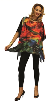 Silk Blend Hand Painted Tunic