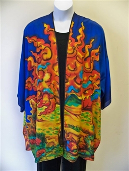 Van Gogh Inspired Silk Jacket