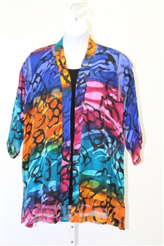 Silk  Kimono Jacket   Plus Size