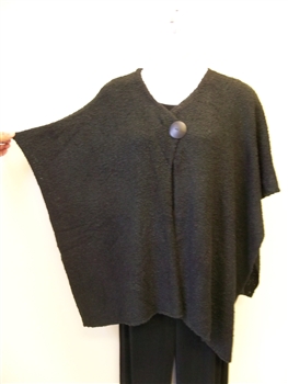Van Klee Double Knit One Button Poncho