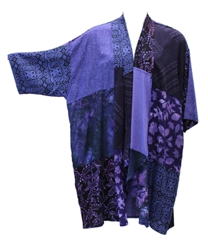 Cascading Patchwork  Kimono Duster Jacket