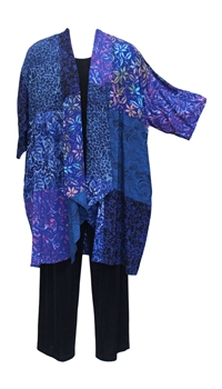 Cascading Kimono Duster Jacket
