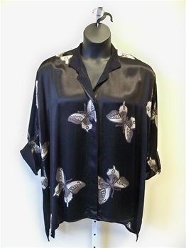 Carole Tomkins Black Butterfly Big Shirt