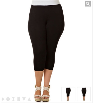 X-two Black Capri  Leggings